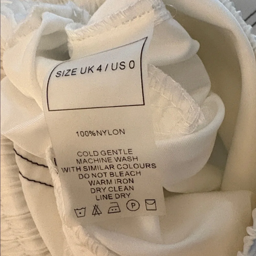 Maniere De Voir White Nylon Contrast Stitch Track Pants - Picture 5 of 9